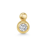 Marina Skia elegant single stud in diamond and 18K gold