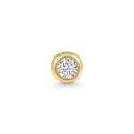 Marina Skia minimal single stud in diamond and yellow gold