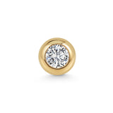 Marina Skia bold single stud in diamond and 18K yellow gold